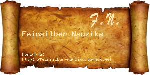 Feinsilber Nauzika névjegykártya